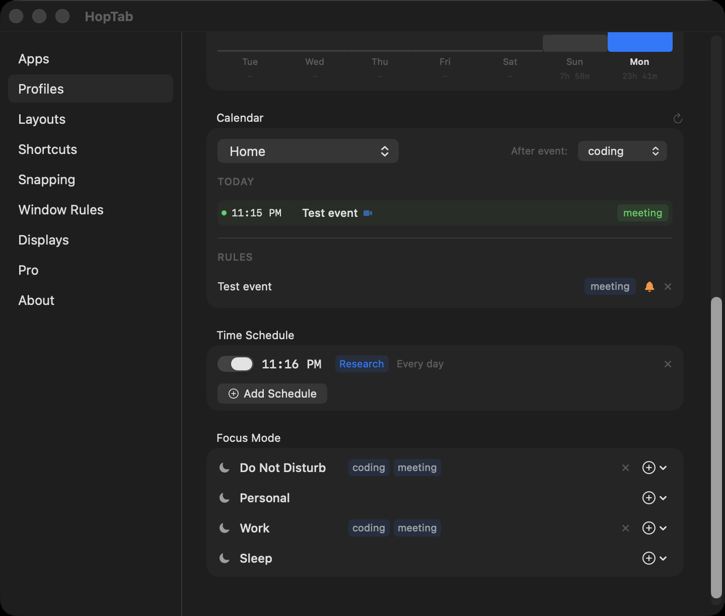 HopTab Pro features